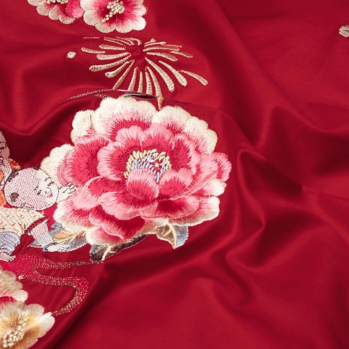 91家纺网 家纺一手货源 找家纺 （总）甜咪咪婚庆 2026春夏新款全棉纯棉绣花结婚婚庆四件套多件套床单床盖款