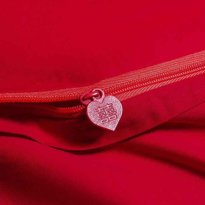 91家纺网 家纺一手货源 找家纺 甜咪咪婚庆 2026春夏新款全棉纯棉绣花结婚婚庆四件套多件套床单床盖款 翩翩起舞