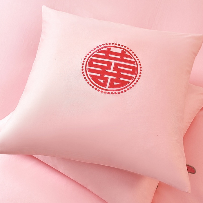 91家纺网 家纺一手货源 找家纺 甜咪咪婚庆 2026春夏新款全棉纯棉绣花结婚婚庆四件套多件套床单床盖款 锦绣芳华玉