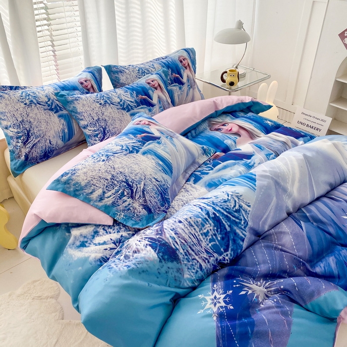 91家纺网 家纺一手货源 找家纺 一电 2026新款卡通被套单件被罩男女儿童学生宿舍单人被单男孩卡幼儿园单人被罩-2.磨毛被套 皇后