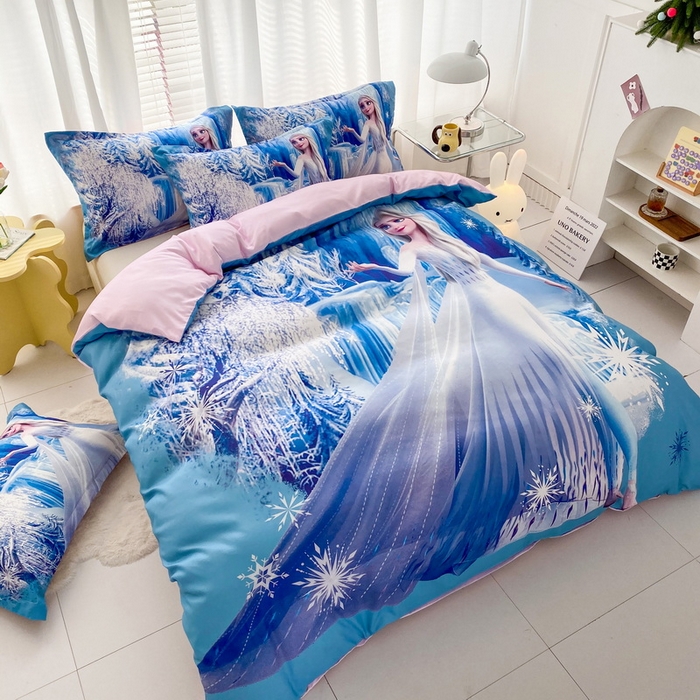 91家纺网 家纺一手货源 找家纺 一电 2026新款卡通被套单件被罩男女儿童学生宿舍单人被单男孩卡幼儿园单人被罩-2.磨毛被套 皇后