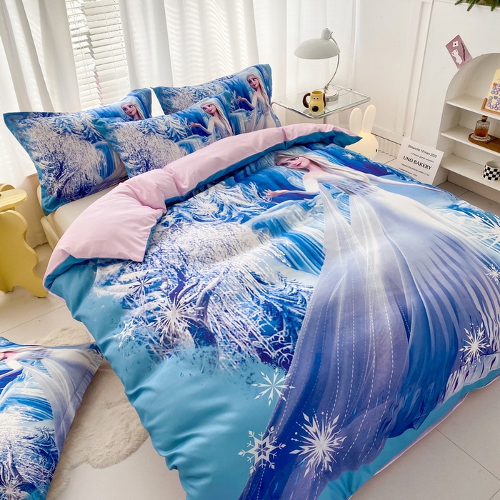 91家纺网 家纺一手货源 找家纺 一电 2026新款卡通被套单件被罩男女儿童学生宿舍单人被单男孩卡幼儿园单人被罩-2.磨毛被套 皇后