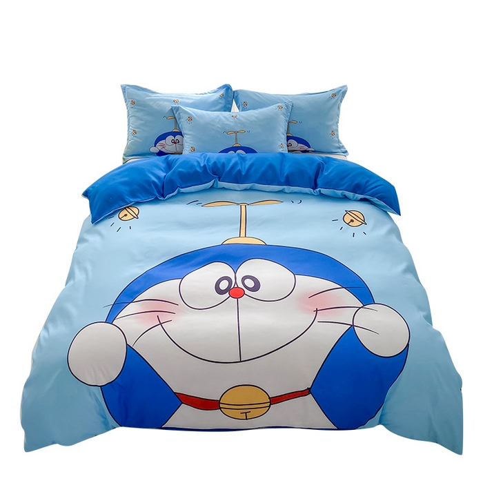 91家纺网 家纺一手货源 找家纺 一电 2026新款卡通被套单件被罩男女儿童学生宿舍单人被单男孩卡幼儿园单人被罩-2.磨毛被套 可爱叮当