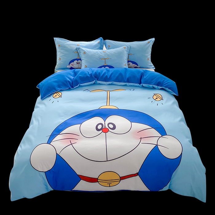 91家纺网 家纺一手货源 找家纺 一电 2026新款卡通被套单件被罩男女儿童学生宿舍单人被单男孩卡幼儿园单人被罩-2.磨毛被套 可爱叮当