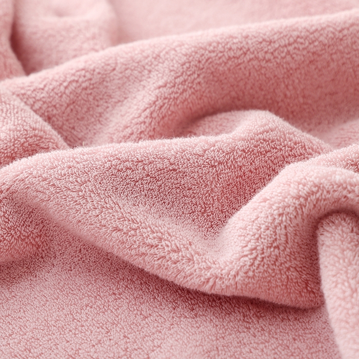 91家纺网 家纺一手货源 找家纺 朴尔家纺-毛巾被 2026年新款32股全棉精织缎档维斯克加厚加大浴巾 维斯克加厚加大浴巾-少女粉 90x180cm