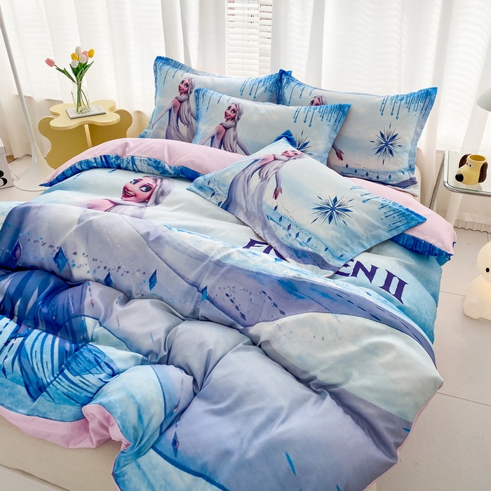 91家纺网 家纺一手货源 找家纺 一电 2026新款卡通被套单件被罩男女儿童学生宿舍单人被单男孩卡幼儿园单人被罩-2.磨毛被套 女王