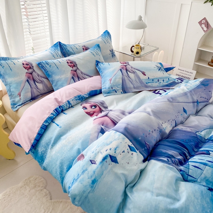 91家纺网 家纺一手货源 找家纺 一电 2026新款卡通被套单件被罩男女儿童学生宿舍单人被单男孩卡幼儿园单人被罩-2.磨毛被套 女王