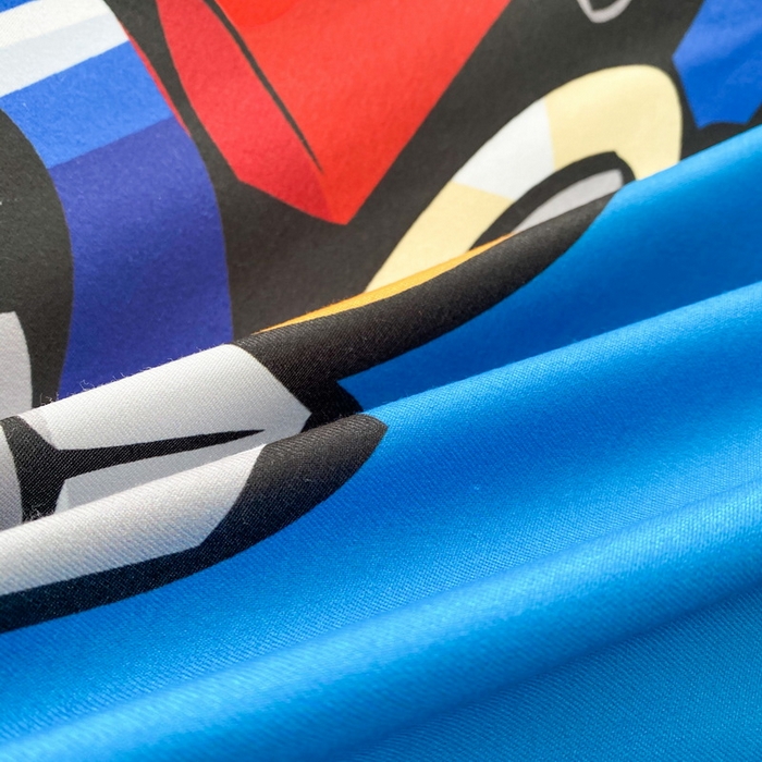 91家纺网 家纺一手货源 找家纺 一电 2026新款卡通被套单件被罩男女儿童学生宿舍单人被单男孩卡幼儿园单人被罩-2.磨毛被套 圈圈机器人