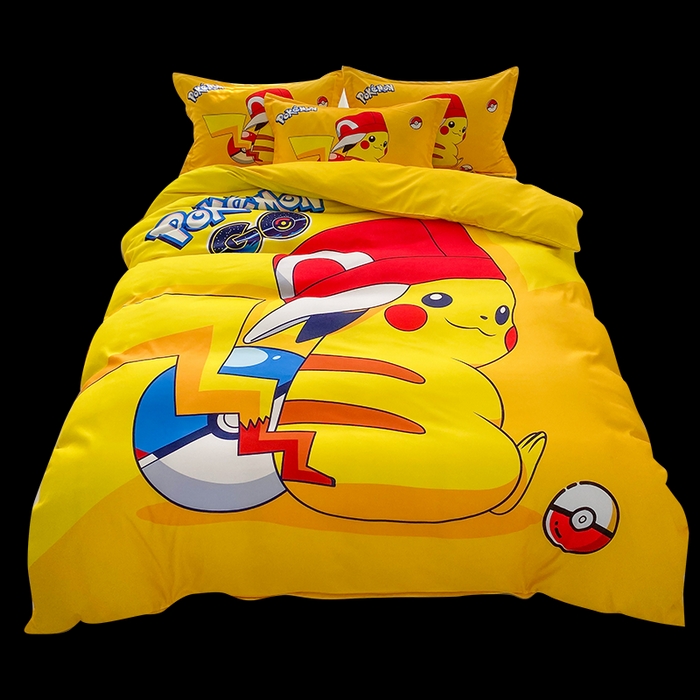 91家纺网 家纺一手货源 找家纺 一电 2026新款卡通被套单件被罩男女儿童学生宿舍单人被单男孩卡幼儿园单人被罩-2.磨毛被套 小红帽皮卡丘