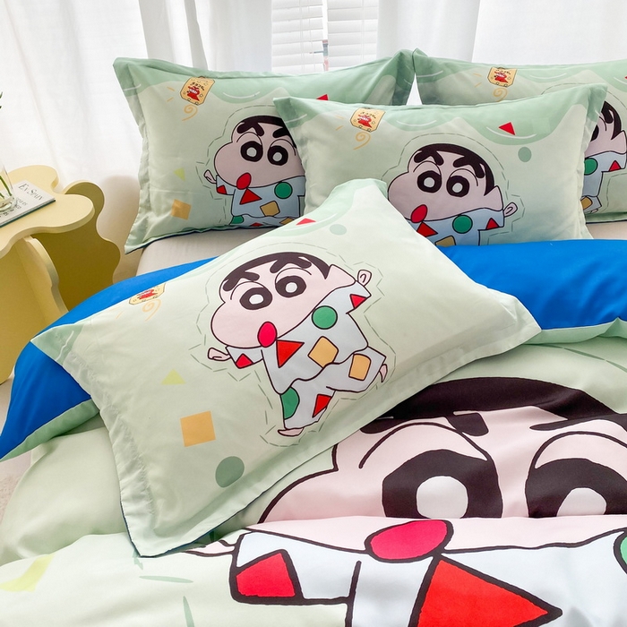 91家纺网 家纺一手货源 找家纺 一电 2026新款卡通被套单件被罩男女儿童学生宿舍单人被单男孩卡幼儿园单人被罩-2.磨毛被套 小新