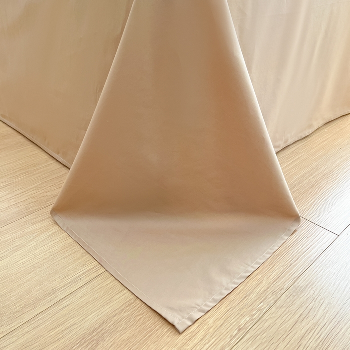 91家纺网 家纺一手货源 找家纺 耀悦家纺 2026春夏新款60支纯棉四件套长绒棉全棉纯棉四件套床单被套枕套 复古咖