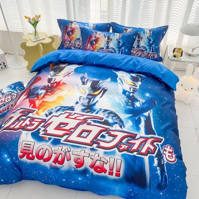 91家纺网 家纺一手货源 找家纺 （总）一电 2026新款卡通被套单件被罩男女儿童学生宿舍单人被单男孩卡幼儿园单人被罩-1.磨毛被套