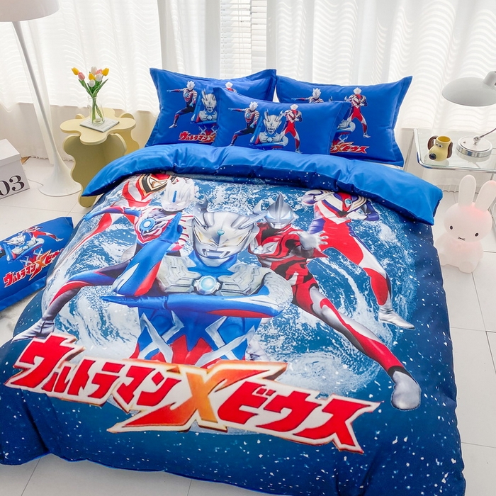 91家纺网 家纺一手货源 找家纺 （总）一电 2026新款卡通被套单件被罩男女儿童学生宿舍单人被单男孩卡幼儿园单人被罩-1.磨毛被套