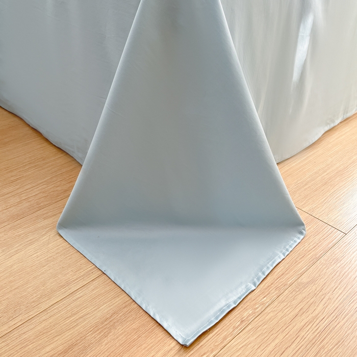 91家纺网 家纺一手货源 找家纺 耀悦家纺 2026春夏新款60支纯棉四件套长绒棉全棉纯棉四件套床单被套枕套 海盐蓝