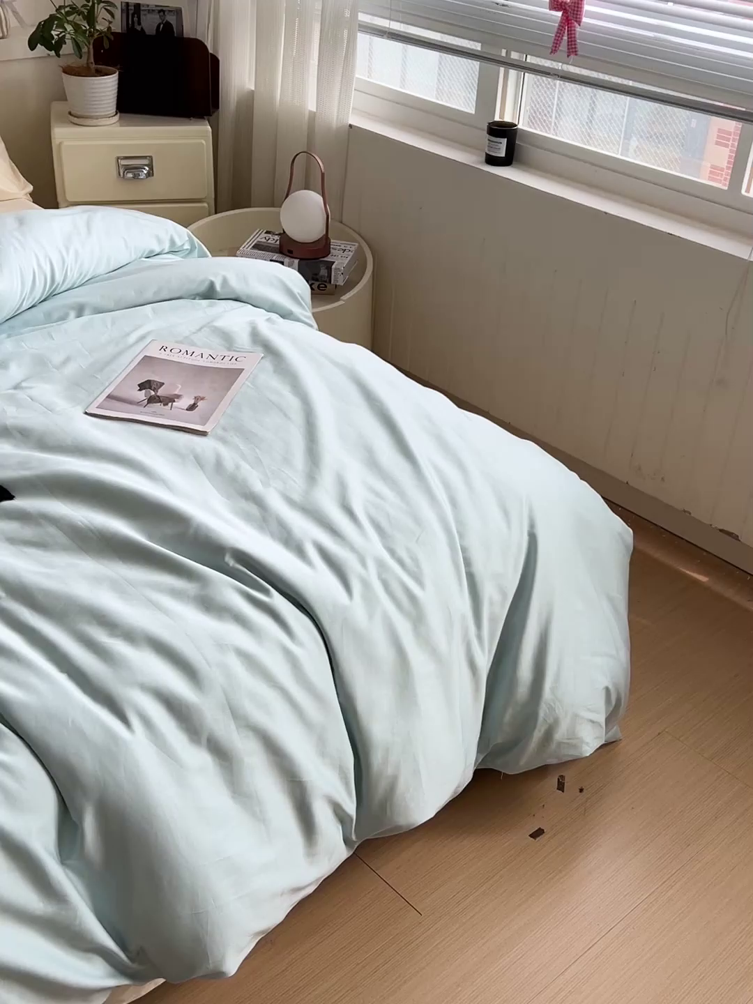 91家纺网 家纺一手货源 找家纺 耀悦家纺 2026春夏新款60支纯棉四件套长绒棉全棉纯棉四件套床单被套枕套 海艳蓝+暖阳黄