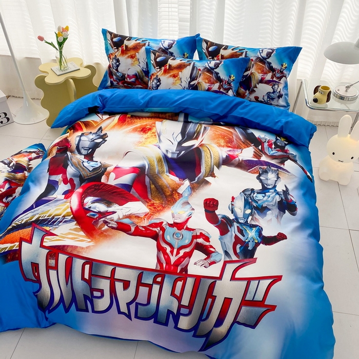 一电 2026新款卡通被套单件被罩男女儿童学生宿舍单人被单男孩卡幼儿园单人被罩-1.磨毛被套 闪电奥特曼