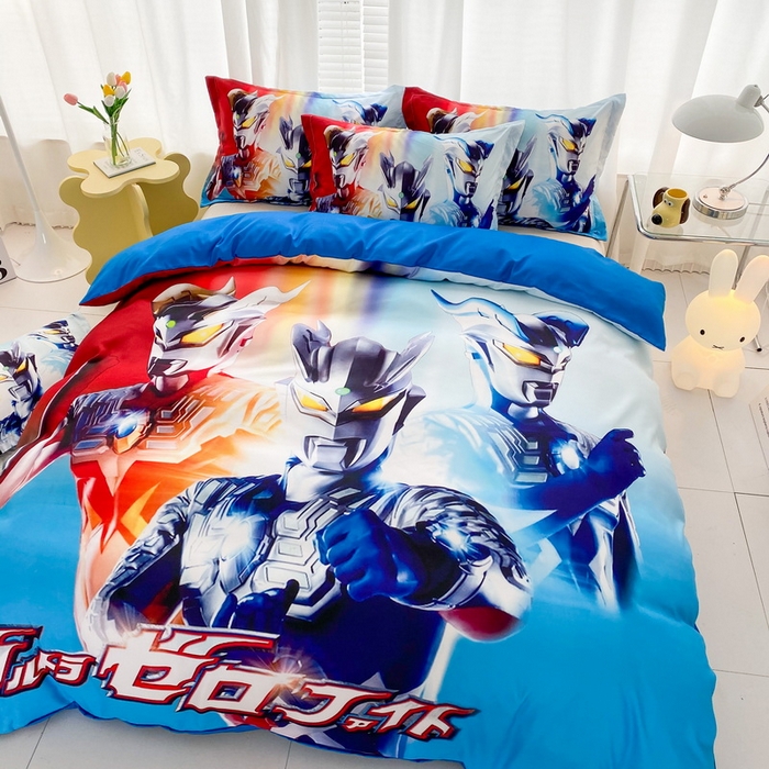 91家纺网 家纺一手货源 找家纺 （总）一电 2026新款卡通被套单件被罩男女儿童学生宿舍单人被单男孩卡幼儿园单人被罩-1.磨毛被套