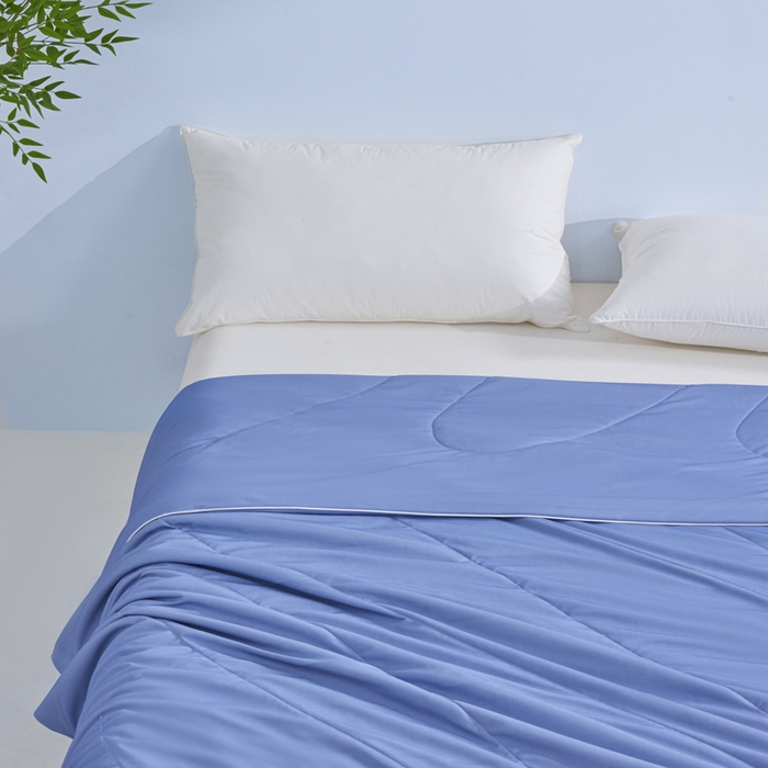 91家纺网 家纺一手货源 找家纺 库里梦家纺 2026春夏新款网红直播爆款A类锦氨深海水藻凉感被夏凉被空调被 青蓝