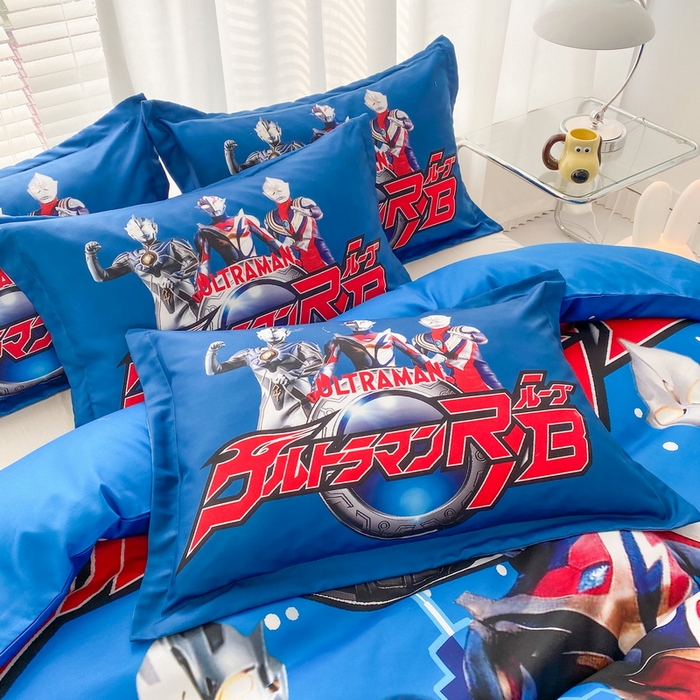 91家纺网 家纺一手货源 找家纺 一电 2026新款卡通被套单件被罩男女儿童学生宿舍单人被单男孩卡幼儿园单人被罩-1.磨毛被套 奥特归来