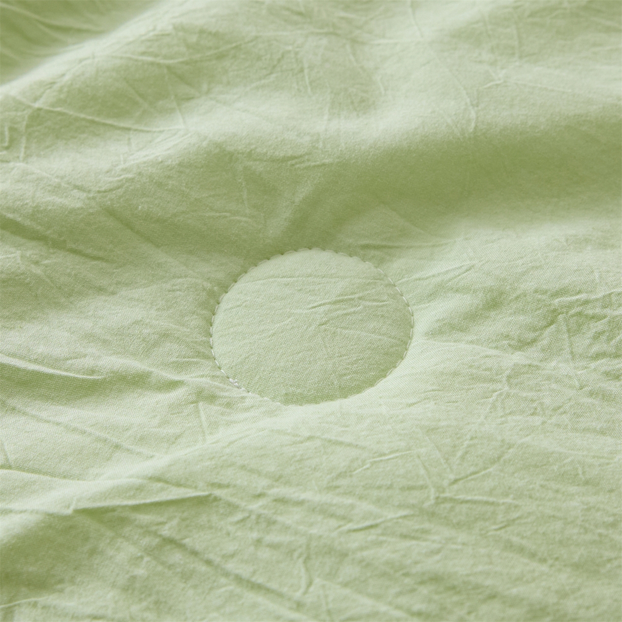 91家纺网 家纺一手货源 找家纺 创优家纺 2026新款无印风21%大豆夏凉被大豆纤维手包边款夏凉被夏被空调被子被芯 良品-果绿