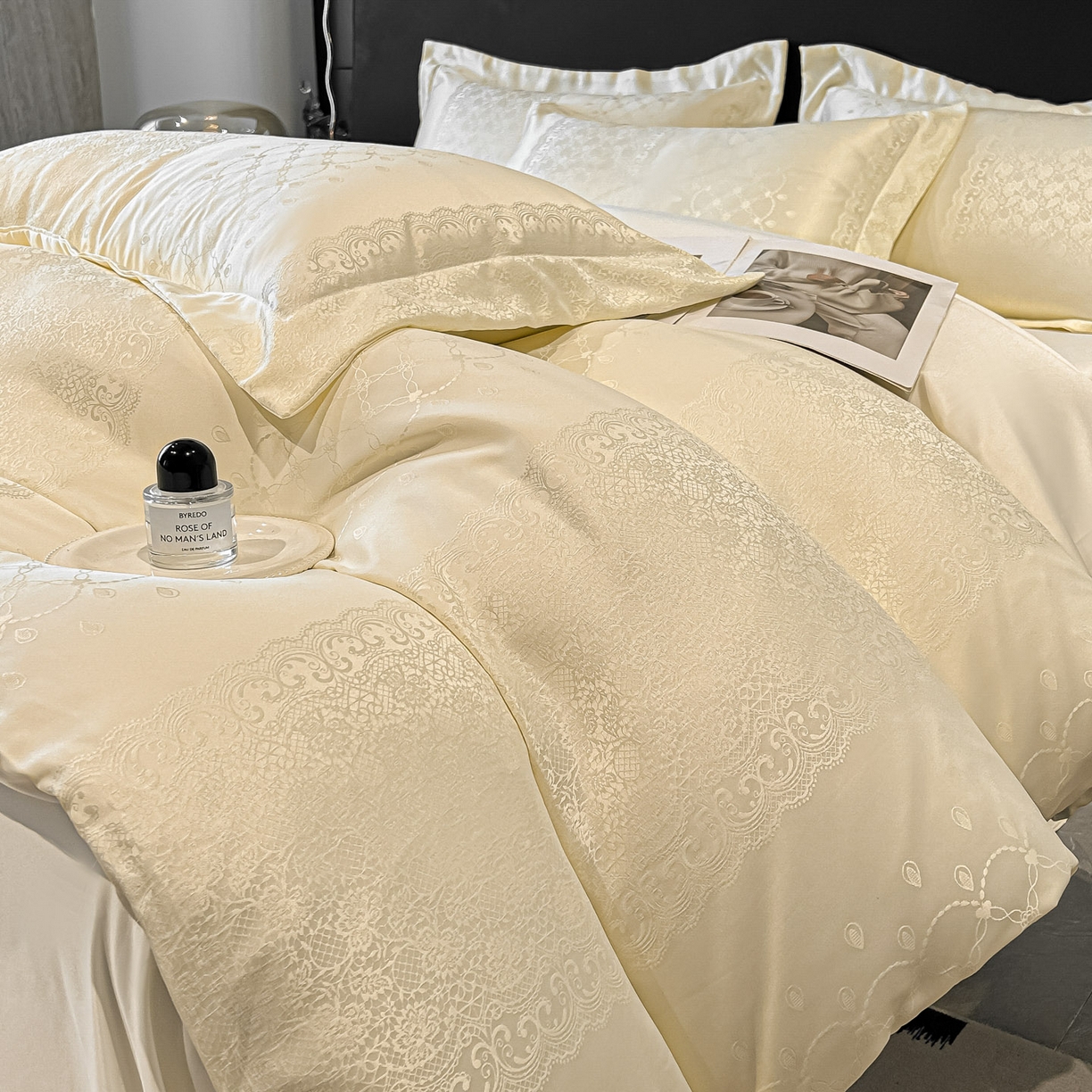 91家纺网 家纺一手货源 找家纺 （总）金阳光家纺 2026新款A类简奢款水洗真丝天丝亮丝提花四件套