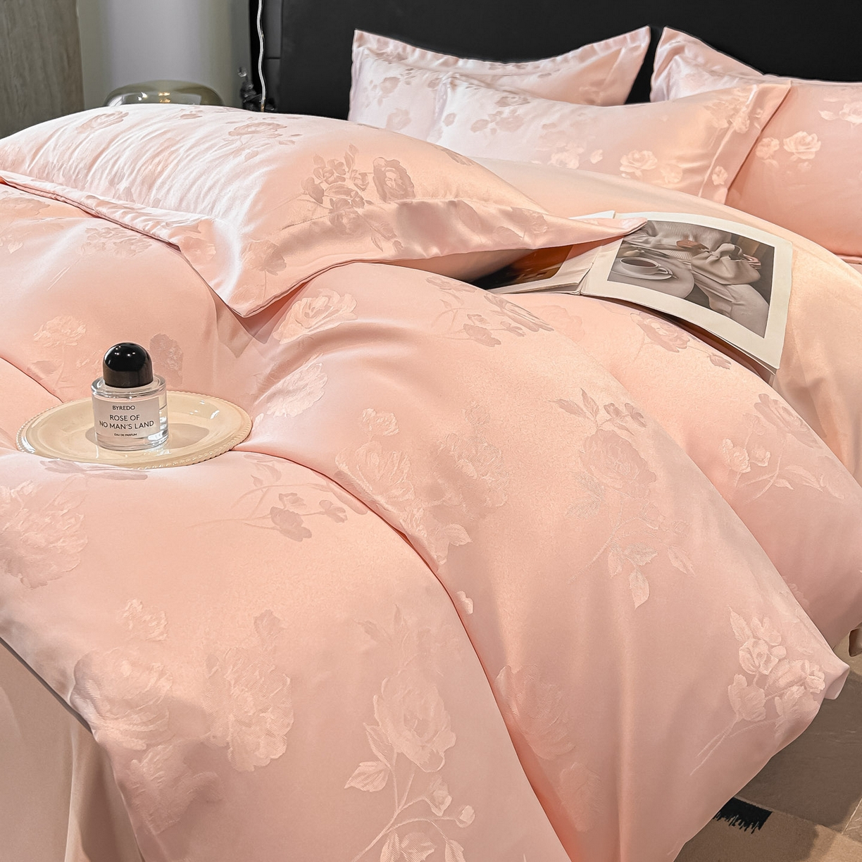 91家纺网 家纺一手货源 找家纺 （总）金阳光家纺 2026新款A类简奢款水洗真丝天丝亮丝提花四件套