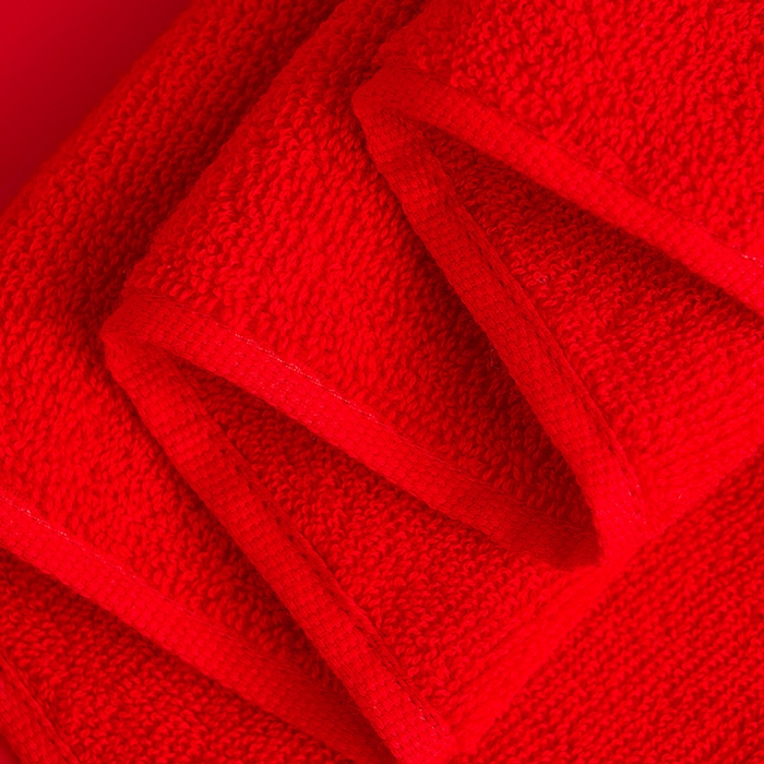 91家纺网 家纺一手货源 找家纺 朴尔家纺-毛巾被 2026新款全棉纯棉红色系喜庆婚庆伴手礼新婚回礼绣花毛巾-场景二 好事成双 35x75cm毛巾