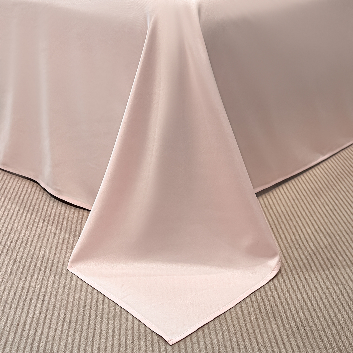 91家纺网 家纺一手货源 找家纺 金阳光家纺 2026春夏新款A类水洗真丝天丝高奢提花豹纹四件套 豹纹-粉