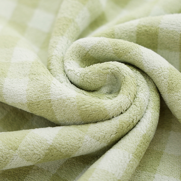 91家纺网 家纺一手货源 找家纺 朴尔家纺-毛巾被 2026新款毛巾绣勾边小格快乐鸭AB版珊瑚绒速吸速干毛巾 格子快乐鸭 格子快乐鸭-青绿毛巾35x75cm毛巾