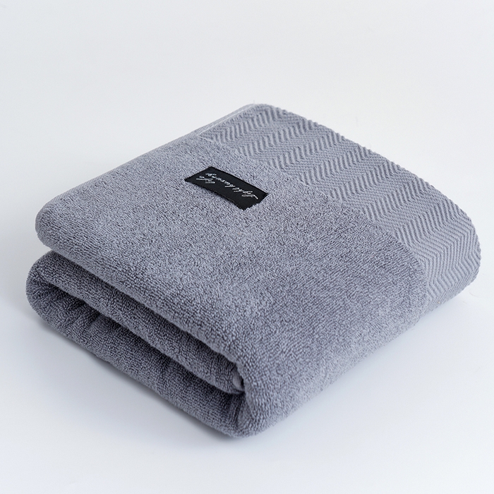 朴尔家纺-毛巾被 2026新款全棉纯棉32股酒店风黑标加厚毛巾浴巾组合 浴巾-黑标-深灰 浴巾70x140cm/条