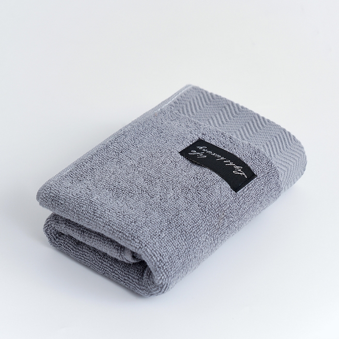 朴尔家纺-毛巾被 2026新款全棉纯棉32股酒店风黑标加厚毛巾浴巾组合 毛巾-黑标-深灰 浴巾70x140cm/条