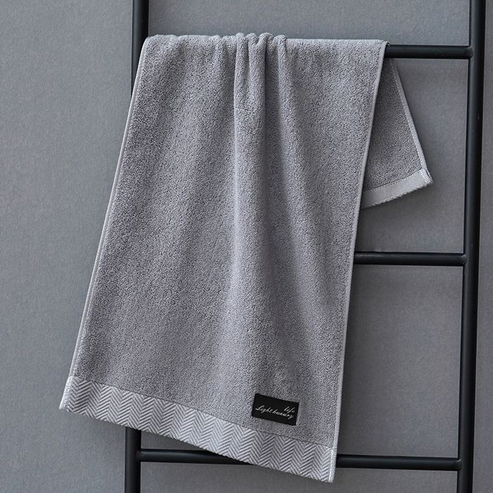 91家纺网 家纺一手货源 找家纺 朴尔家纺-毛巾被 2026新款全棉纯棉32股酒店风黑标加厚毛巾浴巾组合 毛巾-黑标-深灰 浴巾70x140cm/条