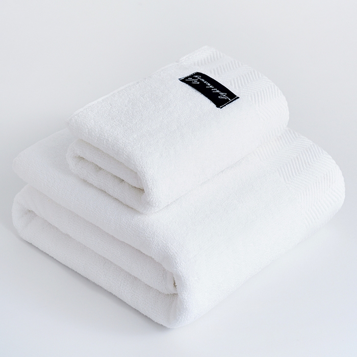 91家纺网 家纺一手货源 找家纺 朴尔家纺-毛巾被 2026新款全棉纯棉32股酒店风黑标加厚毛巾浴巾组合 浴巾-黑标-纯白 毛巾35x75cm/条