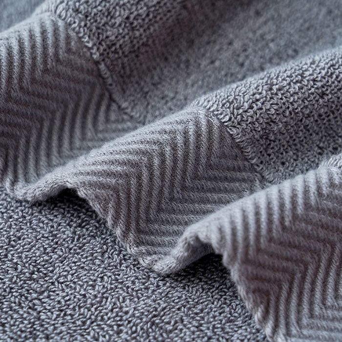 91家纺网 家纺一手货源 找家纺 朴尔家纺-毛巾被 2026新款全棉纯棉32股酒店风黑标加厚毛巾浴巾组合 毛巾-黑标-深灰 浴巾70x140cm/条