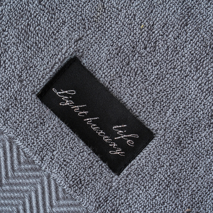 91家纺网 家纺一手货源 找家纺 朴尔家纺-毛巾被 2026新款全棉纯棉32股酒店风黑标加厚毛巾浴巾组合 毛巾-黑标-深灰 浴巾70x140cm/条