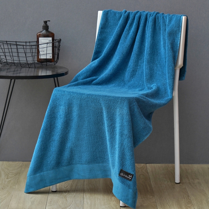 91家纺网 家纺一手货源 找家纺 朴尔家纺-毛巾被 2026新款全棉纯棉32股酒店风黑标加厚毛巾浴巾组合 组合图仅供展示 毛巾35x75cm/条