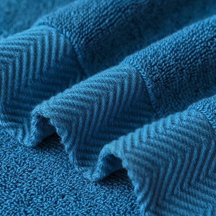 91家纺网 家纺一手货源 找家纺 朴尔家纺-毛巾被 2026新款全棉纯棉32股酒店风黑标加厚毛巾浴巾组合 毛巾-黑标-深蓝 毛巾35x75cm/条