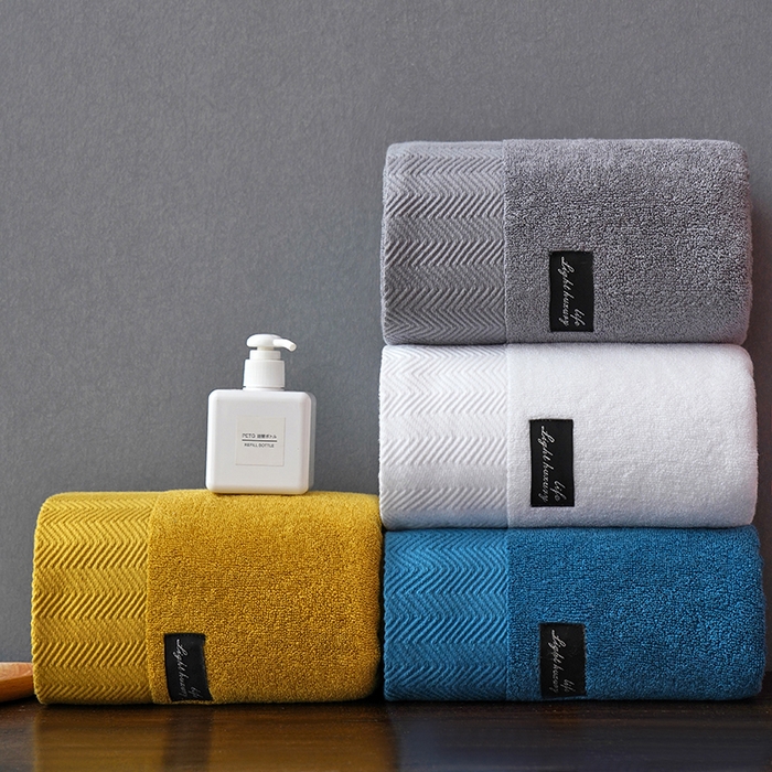 91家纺网 家纺一手货源 找家纺 朴尔家纺-毛巾被 2026新款全棉纯棉32股酒店风黑标加厚毛巾浴巾组合 组合图仅供展示 毛巾35x75cm/条