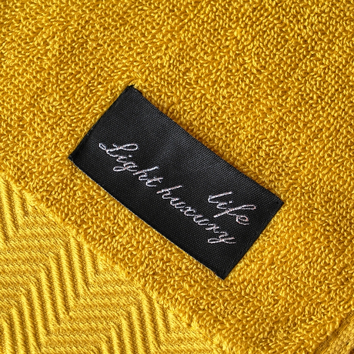 91家纺网 家纺一手货源 找家纺 朴尔家纺-毛巾被 2026新款全棉纯棉32股酒店风黑标加厚毛巾浴巾组合 毛巾-黑标-姜黄 毛巾35x75cm/条