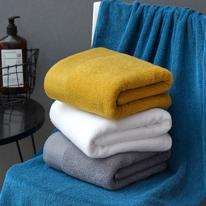 91家纺网 家纺一手货源 找家纺 朴尔家纺-毛巾被 2026新款全棉纯棉32股酒店风黑标加厚毛巾浴巾组合 组合图仅供展示 毛巾35x75cm/条