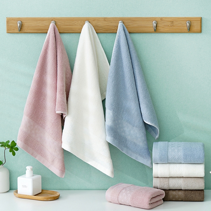 91家纺网 家纺一手货源 找家纺 朴尔家纺-毛巾被 2026新款全棉纯棉32股酒店风麦穗纹加厚毛巾浴巾组合 组合图仅供展示 毛巾35x75cm/条