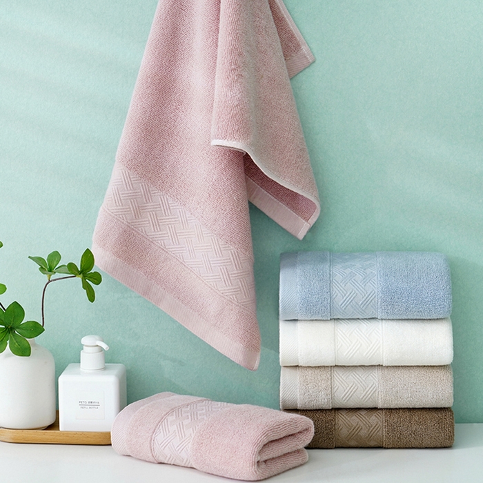 91家纺网 家纺一手货源 找家纺 朴尔家纺-毛巾被 2026新款全棉纯棉32股酒店风麦穗纹加厚毛巾浴巾组合 组合图仅供展示 毛巾35x75cm/条