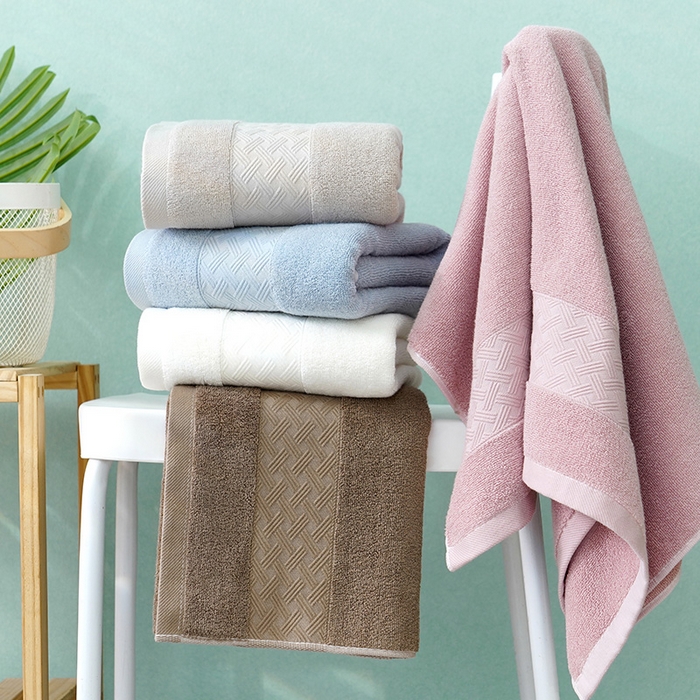 91家纺网 家纺一手货源 找家纺 朴尔家纺-毛巾被 2026新款全棉纯棉32股酒店风麦穗纹加厚毛巾浴巾组合 组合图仅供展示 毛巾35x75cm/条