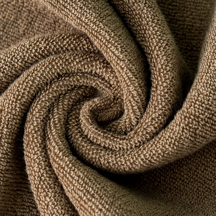 91家纺网 家纺一手货源 找家纺 朴尔家纺-毛巾被 2026新款全棉纯棉32股酒店风麦穗纹加厚毛巾浴巾组合 毛巾-麦穗纹-咖啡 浴巾70x140cm/条