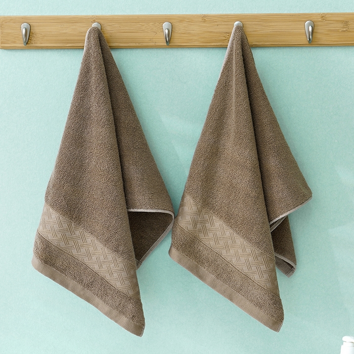 91家纺网 家纺一手货源 找家纺 朴尔家纺-毛巾被 2026新款全棉纯棉32股酒店风麦穗纹加厚毛巾浴巾组合 毛巾-麦穗纹-咖啡 浴巾70x140cm/条