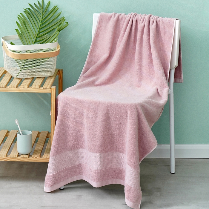 91家纺网 家纺一手货源 找家纺 朴尔家纺-毛巾被 2026新款全棉纯棉32股酒店风麦穗纹加厚毛巾浴巾组合 浴巾-麦穗纹-水红 浴巾70x140cm/条