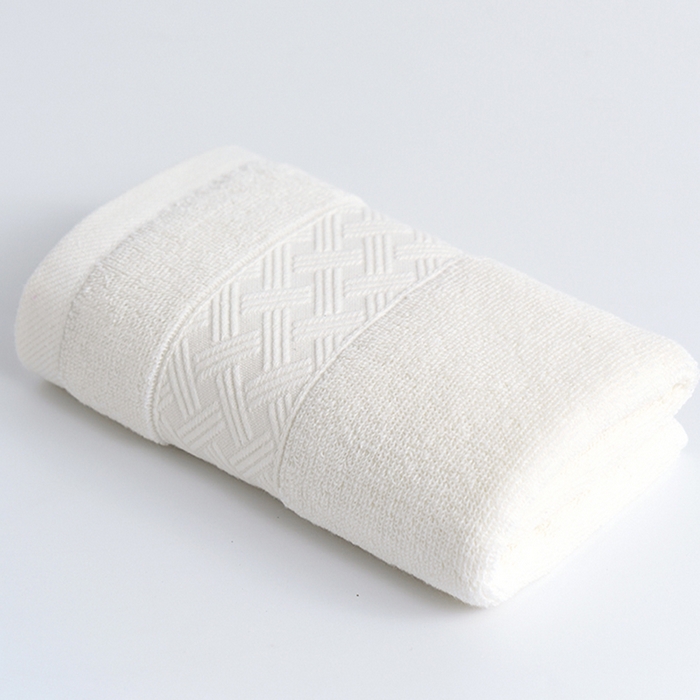 朴尔家纺-毛巾被 2026新款全棉纯棉32股酒店风麦穗纹加厚毛巾浴巾组合 毛巾-麦穗纹-奶白 毛巾35x75cm/条