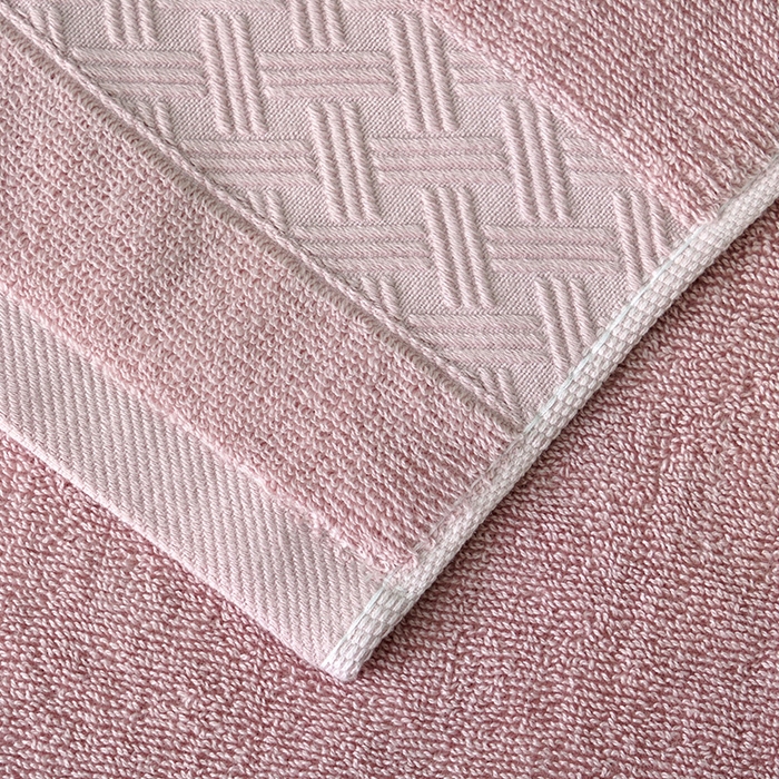 91家纺网 家纺一手货源 找家纺 朴尔家纺-毛巾被 2026新款全棉纯棉32股酒店风麦穗纹加厚毛巾浴巾组合 浴巾-麦穗纹-水红 浴巾70x140cm/条