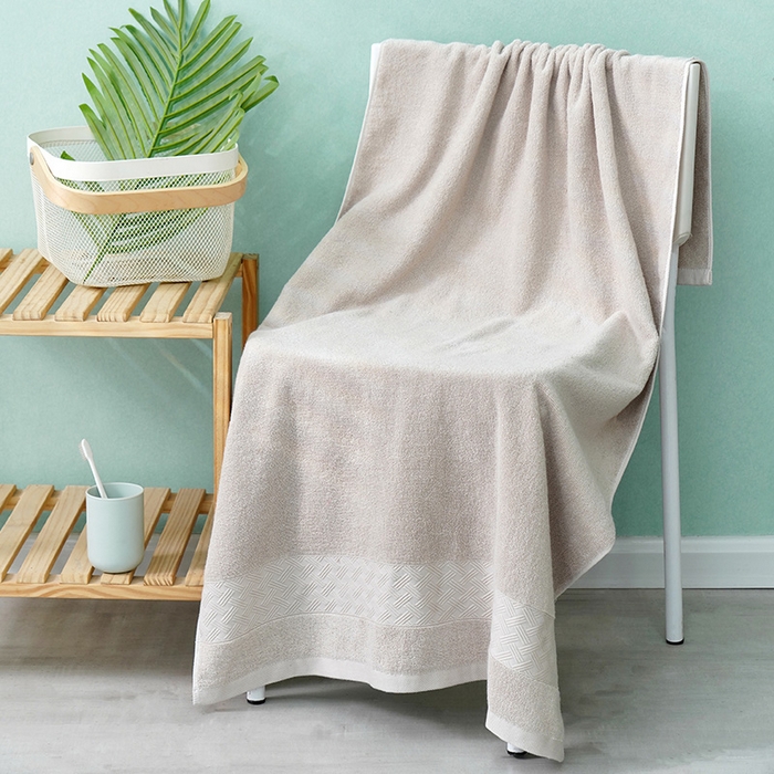 91家纺网 家纺一手货源 找家纺 朴尔家纺-毛巾被 2026新款全棉纯棉32股酒店风麦穗纹加厚毛巾浴巾组合 组合图仅供展示 浴巾70x140cm/条