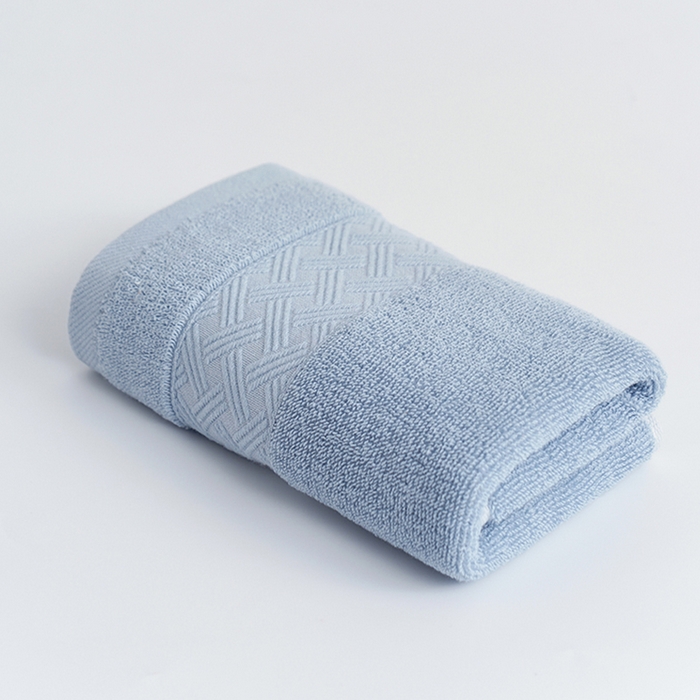 朴尔家纺-毛巾被 2026新款全棉纯棉32股酒店风麦穗纹加厚毛巾浴巾组合 毛巾-麦穗纹 天蓝 浴巾70x140cm/条